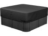 VEVOR Outdoor Hot Tub Cover, 88 x 88 x 20 Inch Weatherproof and Waterproof Hot Tub Cover Protector, 600D Heavy Duty Oxford Fabric and 950N Tearing Strength, Square Spa Covers for Hottub, Black