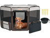 VEVOR Foldable Pet Playpen, 46 inch Portable Dog Playpen, Crate Kennel for Puppy, Dog, Cat, Premium Waterproof 600D Oxford Cloth, Removable Zipper, for Indoor Outdoor Travel Camping Use (Octagon, L)