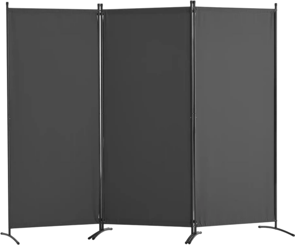 VEVOR Room Divider, 3 Panel Room Dividers and Folding Privacy Screens, Fabric Partition Room Dividers for Office, Bedroom, Dining Room, Study, Freestanding, Gray