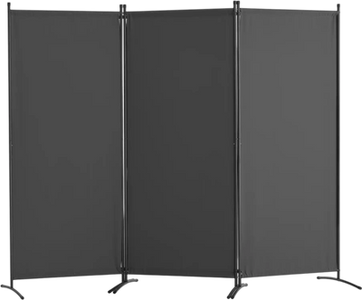 Vevor Room Divider 3-Panel Folding Privacy Screen Gray New