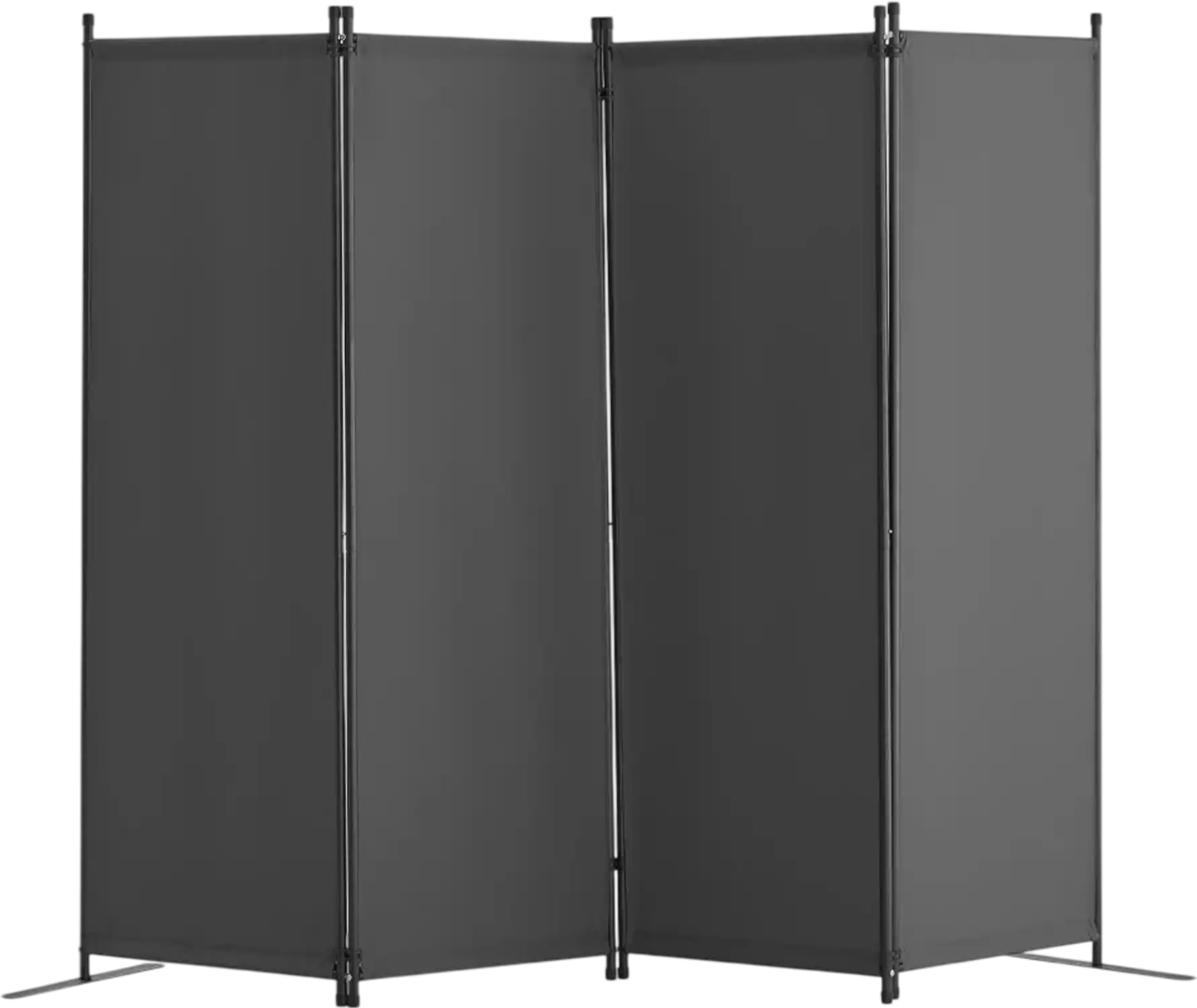 Vevor Room Divider 4-Panel Folding Privacy Screen Light Gray New