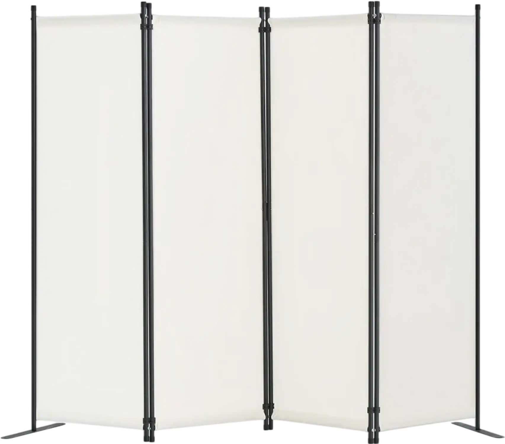 Vevor Room Divider 4-Panel Folding Privacy Screen White New