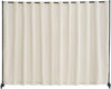 VEVOR Room Divider, Portable Panel Room Divider with Wheels Curtain Divider Stand, Freestanding Room Divider Privacy Screen for Office, Bedroom, Dining Room, Study, Beige