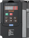 VEVOR VFD 1HP, 0.75KW, 3.5A, 1 or 3 Phase 220V Input to 3 Phase 220V Output Variable Frequency Drive, 40-60Hz Input, 0-400Hz Output VFD for Spindle Motor CNC Speed Control