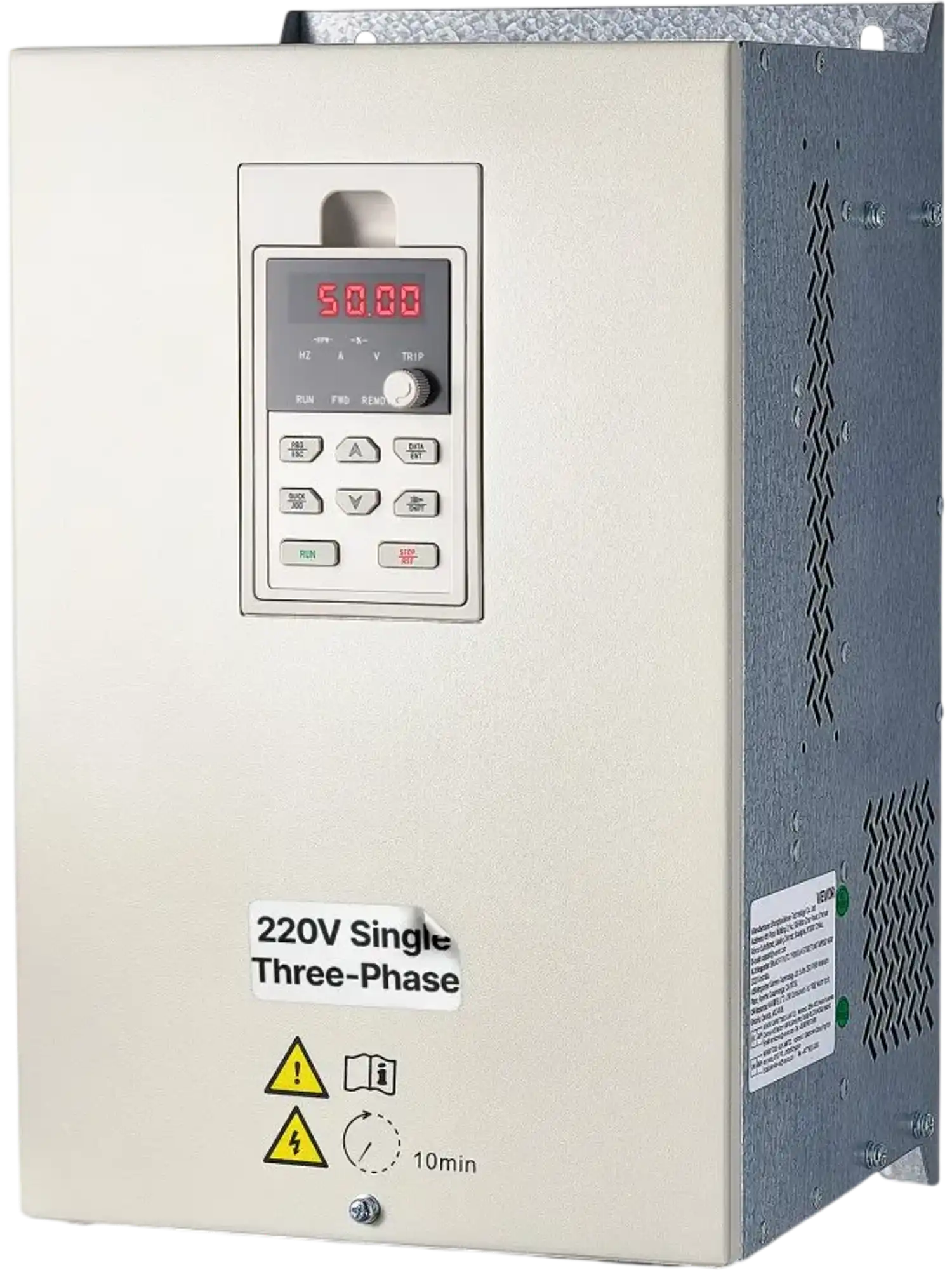 Vevor Variable Frequency Drive 20HP 15KW 68.5A Single/3-Phase 220V to 3-Phase 220V New