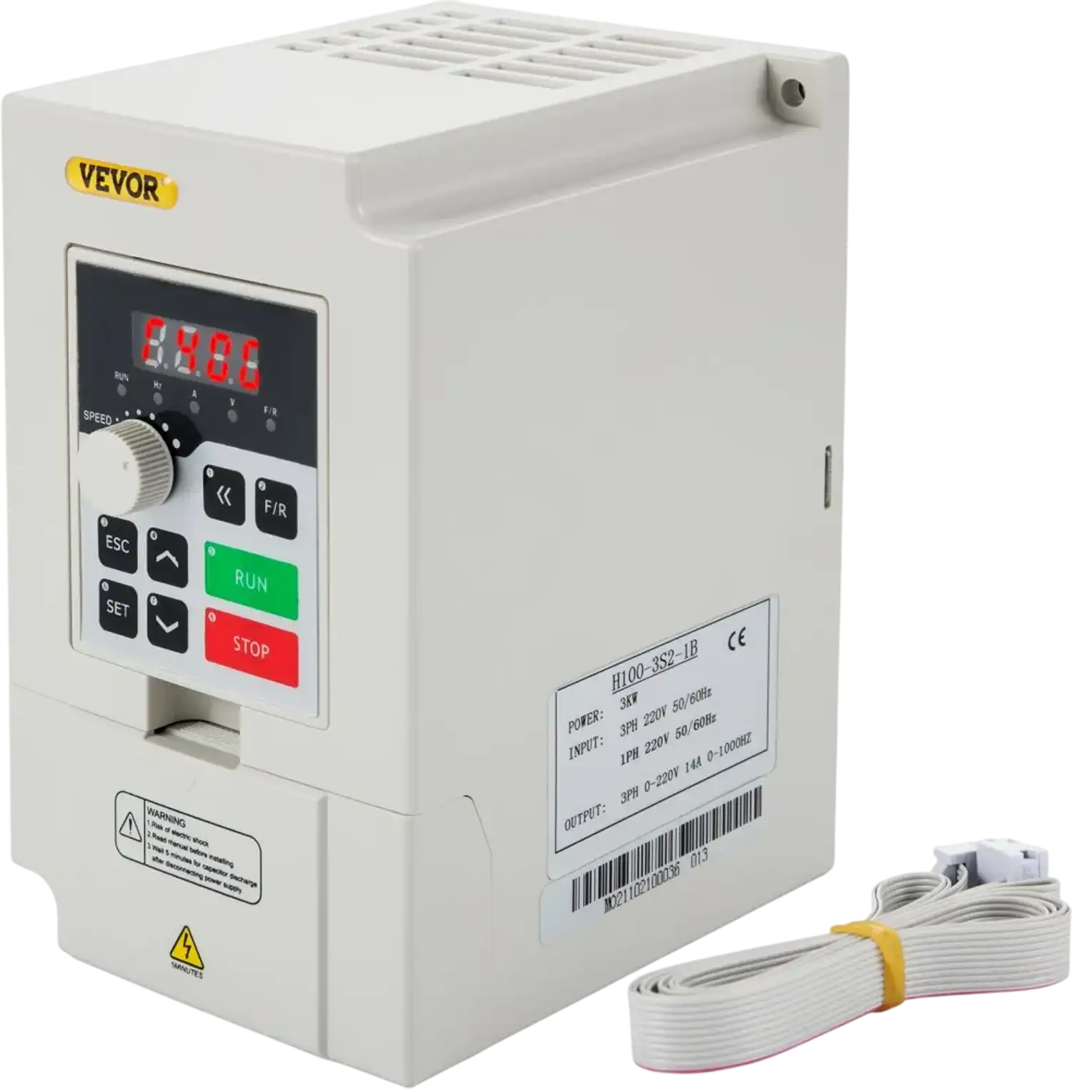 Vevor Variable Frequency Drive 3 kW 220V 4 HP CNC Motor Inverter Converter New