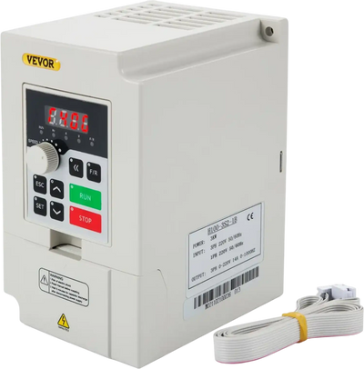 VEVOR Variable Frequency Drive, AC 220V Input 3KW Variable Frequency CNC Drive Inverter Converter, VFD 4HP 1 or 3 Phase Input, 3 Phase Output, CNC Motor Inverter Converter for Motor Speed Control