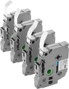 VEVOR Label Maker Tape, 4 Pack, 0.47 in / 12 mm Black on White Label Maker Refills Compatible for Various Types of Brother P-Touch Labelers, Durable & Long-lasting, Replacement for Letra Tag TZe-231