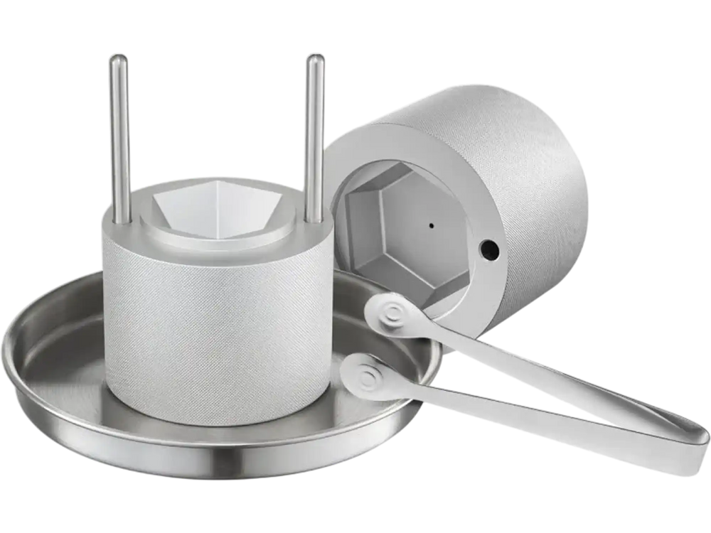 VEVOR Ice Diamond Press, 2.4" Ice Ball Maker, Aviation Aluminum Diamond Ice Ball Press Kit for Ice Diamond, Ice Press with Tong and Drip Tray, for Whiskey, Cocktail, Bourbon, Scot on Party & Holiday
