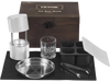 VEVOR Ice Ball Press Kit, Aircraft Al Alloy Ice Press with Ice Block Mold, Large Mat, Tong, Drip Tray, One Glass, Round Ice Ball Maker 2.4"/60 mm Ice Sphere, for Whiskey, Cocktail on Party & Holiday