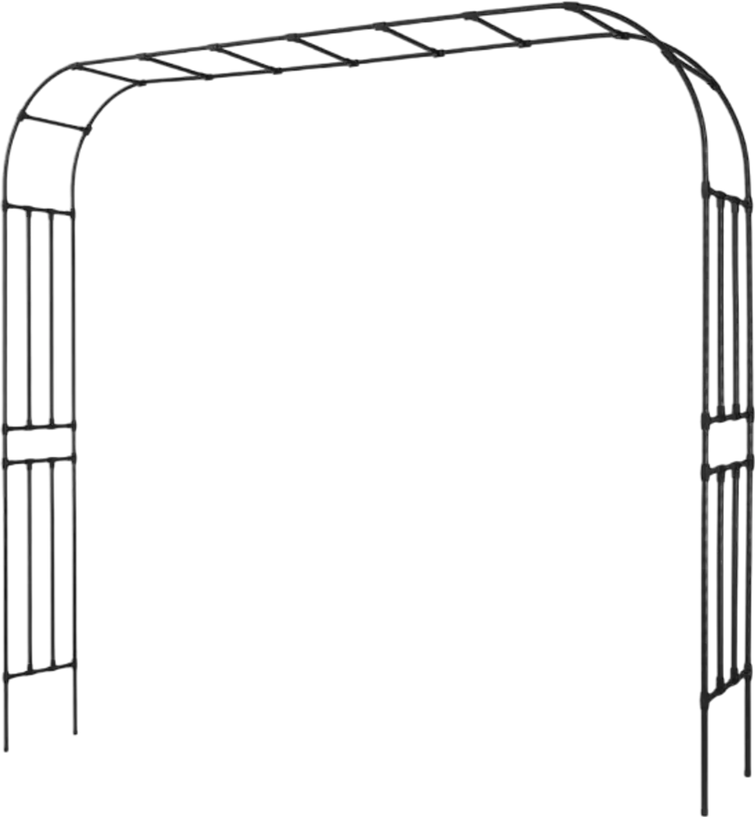 Vevor Garden Arch Metal Trellis Arbor 94.5