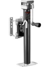VEVOR Trailer Jack, 2500 lbs Dynamic Load Capacity, Heavy Duty Swivel Bolt-on Trailer Jack with Ergonomic Handle, 15-inch Vertical Travel, Suitable for RV, Horse, Utility, Camping and Yacht Trailers