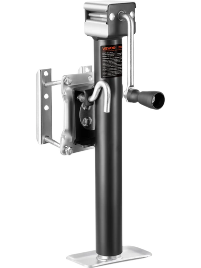 VEVOR Trailer Jack, 2500 lbs Dynamic Load Capacity, Heavy Duty Swivel Bolt-on Trailer Jack with Ergonomic Handle, 15-inch Vertical Travel, Suitable for RV, Horse, Utility, Camping and Yacht Trailers