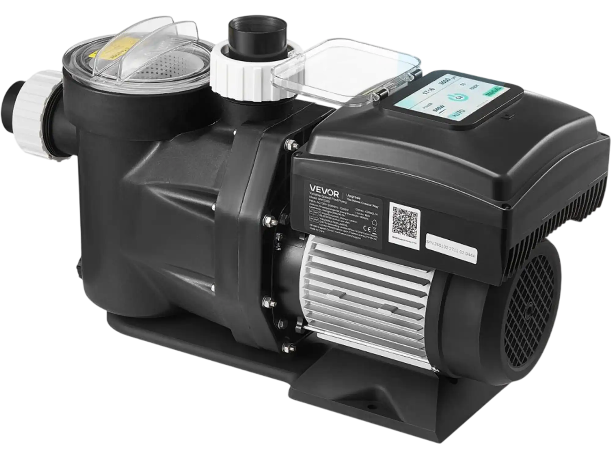 Vevor Variable Speed Pool Pump 3 HP 190 GPM In/Above Ground New
