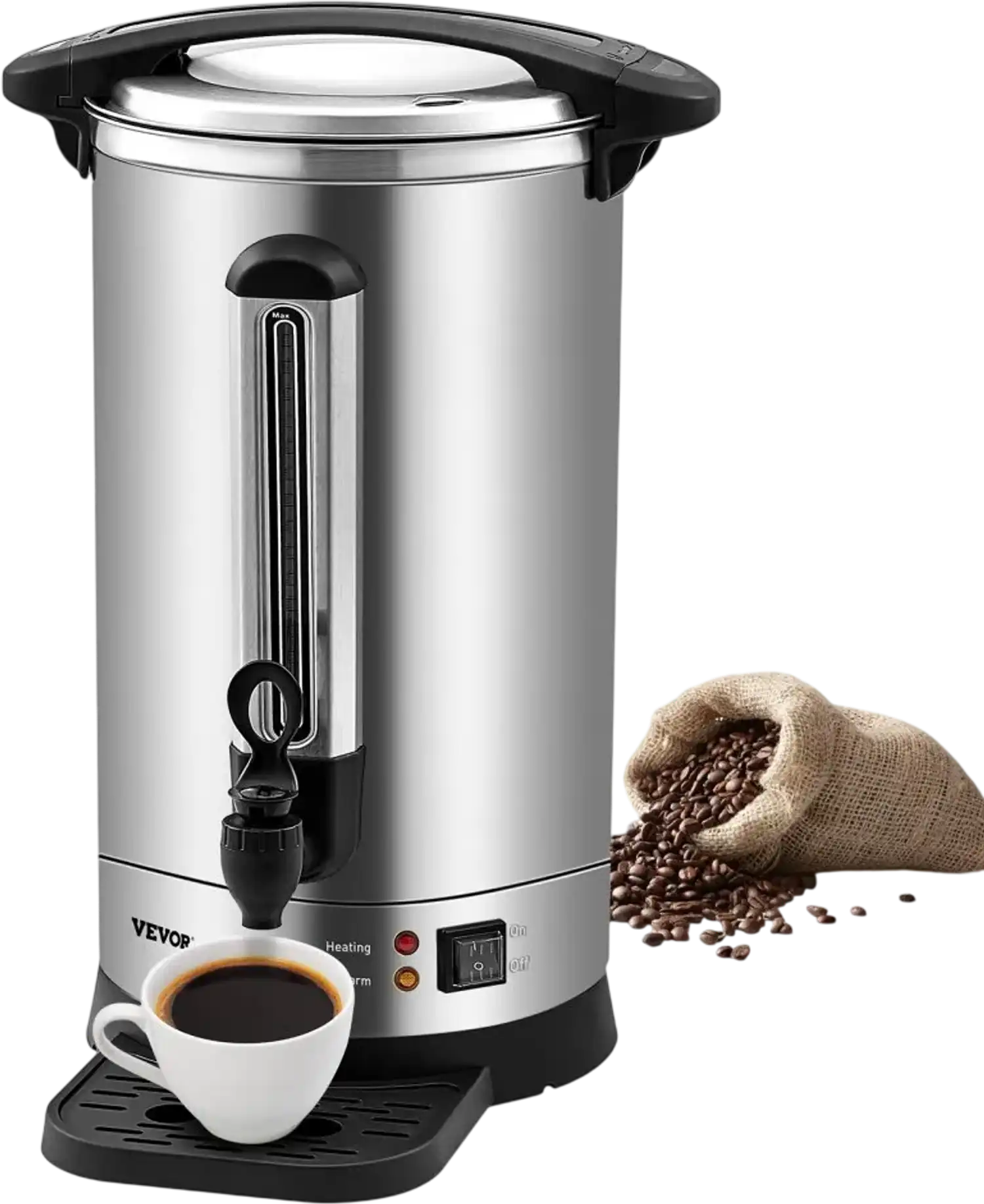Vevor Coffee Urn 65-Cup Stainless Steel Commercial Coffee Dispenser New