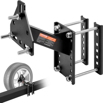 VEVOR Spare Tire Carrier, Trailer Spare Tire Mount, 160 lbs Capacity, Utility Trailer Accessories Fits Most 4 & 5 & 6 & 8 Lugs Wheels on 4