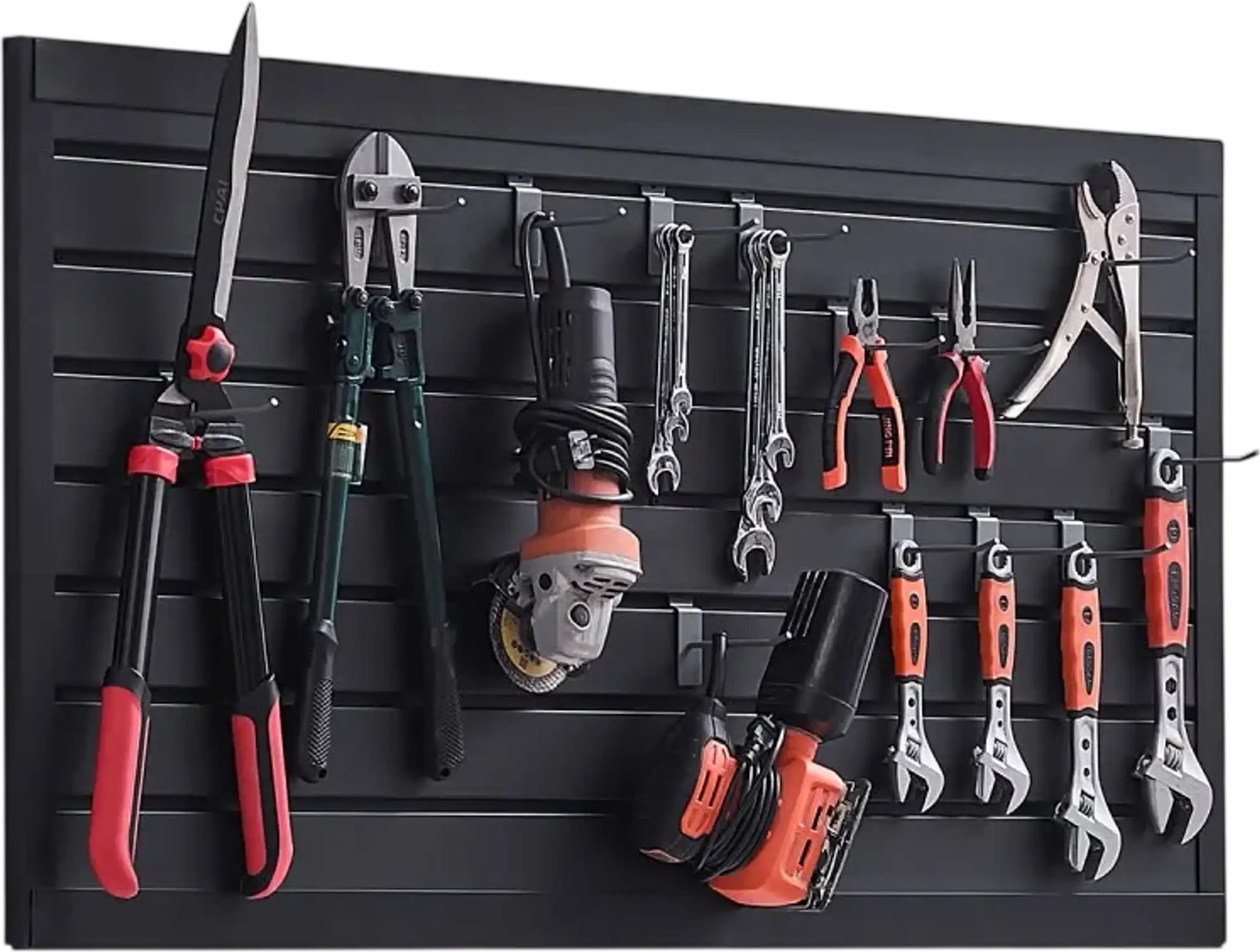 Vevor Slatwall Paneling 2' x 4' Black PVC Garage Wall Organizer New