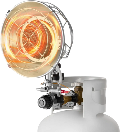 Vevor Propane Tank Top Heater 15,000 BTU Infrared Radiant Single Burner Round New
