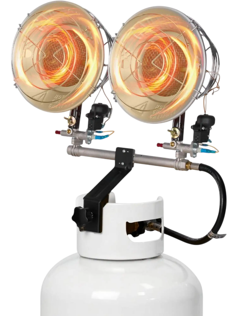 VEVOR Propane Tank Top Heater, 30000 BTU Rapid Heating 180-Degree Infrared Radiant Tank Top Gas Heater, 3 Heat Settings for Ice Fishing/ Hunting/Outdoor Work, Single Burner Square