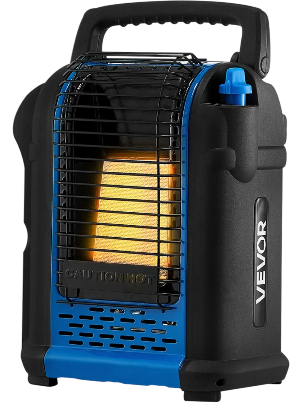 VEVOR Portable Propane Heater, 9000BTU Forced Radiant Space Heater with Stepless Temp Settings & Tip-over Protection, Portable Garage/Shop for Sports, Boating, RVs, Outdoor