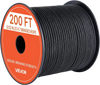 VEVOR Paracord Rope 5/32 in x 200 ft Nylon Parachute Cord 550 Tactical, Survival Cord, Heavy Duty 7 Strand, 600 lbs High Breaking Strength, Utility Rope, for Outdoor Camping & Bracelets, Black