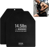 VEVOR Weight Vest Plates, 14.5 LB Pairs, Premium Steel Weighted plates, Contoured Ergonomic Fit – WODs, Additional Weight for Weight Vests, for Strength Training, Running, Fitness, Heavy Workouts
