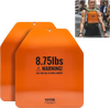 VEVOR Curved Weight Vest Plates, 8.75 LB Pairs, Premium Steel Weighted plates, Contoured Ergonomic Fit – WODs, Additional Weight for Weight Vests, for Strength Training, Running, Heavy Workouts