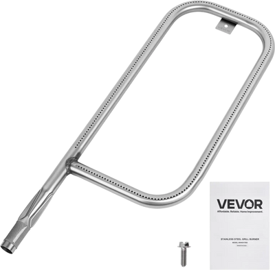 VEVOR Grill Burner Tube for Weber Q200, Q220, Q2000, Q2200, Q2400, 20.5 inch 304 Stainless Steel Tube Burner for Weber 396000, 396001, 396002, 566002, 53060001, Replacement Part 60041, 69956, 41862