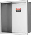 VEVOR 13"x13" No Tile Shower Niche 304 Stainless Steel, Wall-Inserted Niche Recessed Double Shelves, Sealed Waterproof Rust-Resistant Modern Niche for Shower Bathroom Soap Storage, Silver