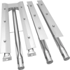 VEVOR BBQ Burners Replacement, Stainless Steel Burner Grill Part Kit, 3 Packs BBQ Burners Replacement, Grill Burner Replacement with Air Flap Barbecue Replacement Parts with Evenly Burning for Gas Gri