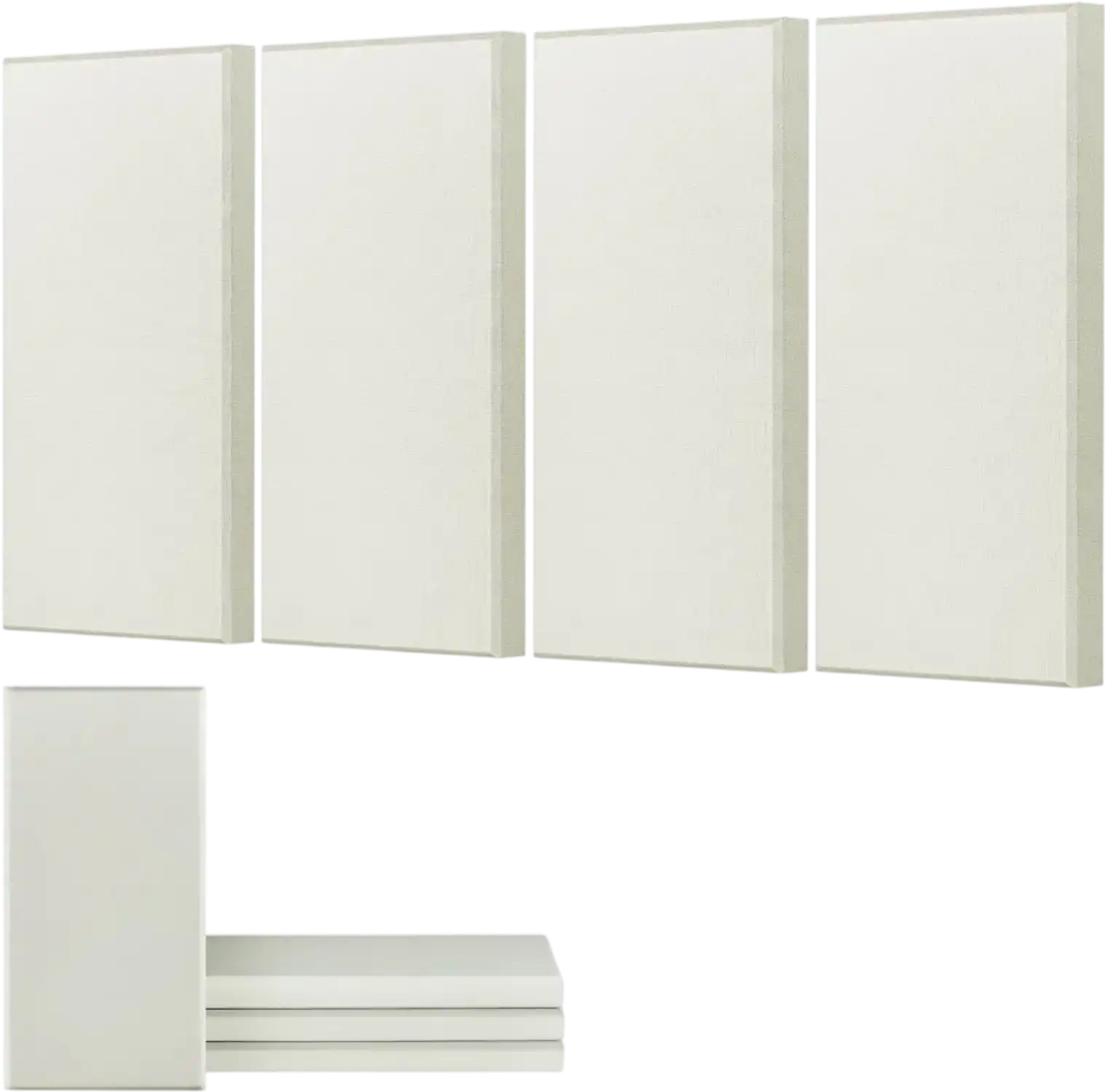 Vevor Acoustic Panels Fiberglass Sound Absorbing Wall Boards 4 pcs 23.6 x 11.8 x 2