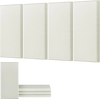 VEVOR 4 PCS Acoustic Panels, 2 inch Thick 23.6 x 11.8 inch Fiberglass Sound Absorbing Panels, Self-adhesive Soundproof Wall Boards, for Studios, Office, Home Theater,Meeting Room, Beige