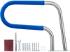 VEVOR Pool Rail, 31 x 22 inch Pool Handrail, 220 lbs Load Capacity Heavy Duty 304 Stainless Steel Swimming Handrail, Detachable Nonslip Sleeve, Rich Accessories, for Poolside, Water Parks， Spa Centers
