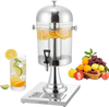 VEVOR Beverage Dispenser, 2.1 Gallon Drink Dispenser for Parties, Stainless Steel + Plastic Juice Dispensers with Spigot Ice Chamber Tray, Iced Tea Lemonade Juice Dispensers, for Restaurants, Hotels