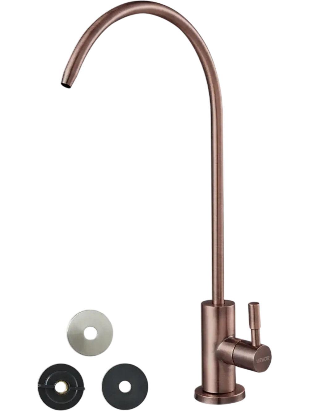 VEVOR Ro Water Faucet, Lead-Free Stainless Steel Faucet, Drinking Water Faucets with Solid Brass Valve, Anti-Rust & Durability Drinking Water Faucets For Kitchen, Bar Counter, Cafe, Antique Bronze