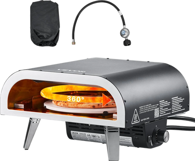 Vevor Outdoor Pizza Oven 12 in. Propane with Auto Rotation Portable New