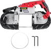 VEVOR Cordless Band Saw, 5-Inch Cut Capacity, Variable Speed, Handheld, 10A Motor, for Metal, Wood, Tubing, Pipes, Rebar, Plastic