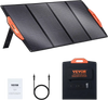 VEVOR Portable Monocrystalline Solar Panel, Monocrystallin120W Foldable e ETFE Solar Charger, 23% Efficiency Solar Panel with Type C, DC 18V, QC3.0 USB Port, IP67 Waterproof for Home, Off Grid, Hiking
