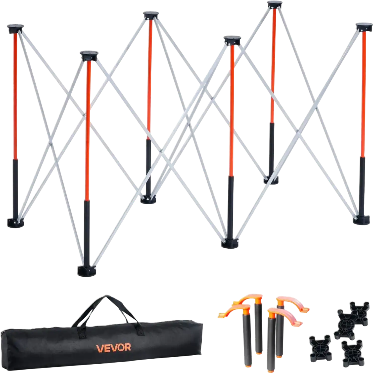 Vevor Work Stand Portable Folding 4.15 x 2.18' Collapsible 2500 lbs Capacity New