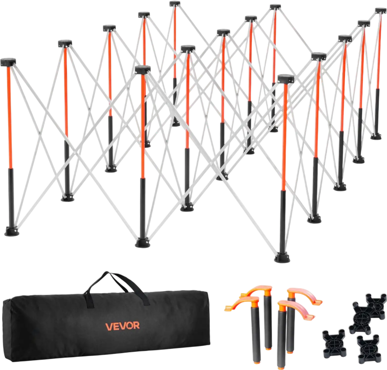 Vevor Portable Work Stand 8.05' x 4.13' Folding Workbench 6000 lbs New
