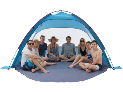 Vevor Beach Tent 8-Person UPF 50+ Portable Sun Shelter Canopy New