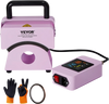 VEVOR Hat Press Machine, Mini Hat Heat Press for Caps with Integrated Control Panel, Cap Heat Press Machine with 5.9x3.15 inch Curved Heating Plate, Safety Base, and Glove, Automatic Shut-Off, Purple