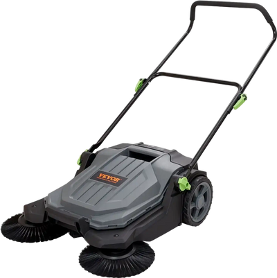 VEVOR Walk-behind Hand Push Floor Sweeper, 25.6