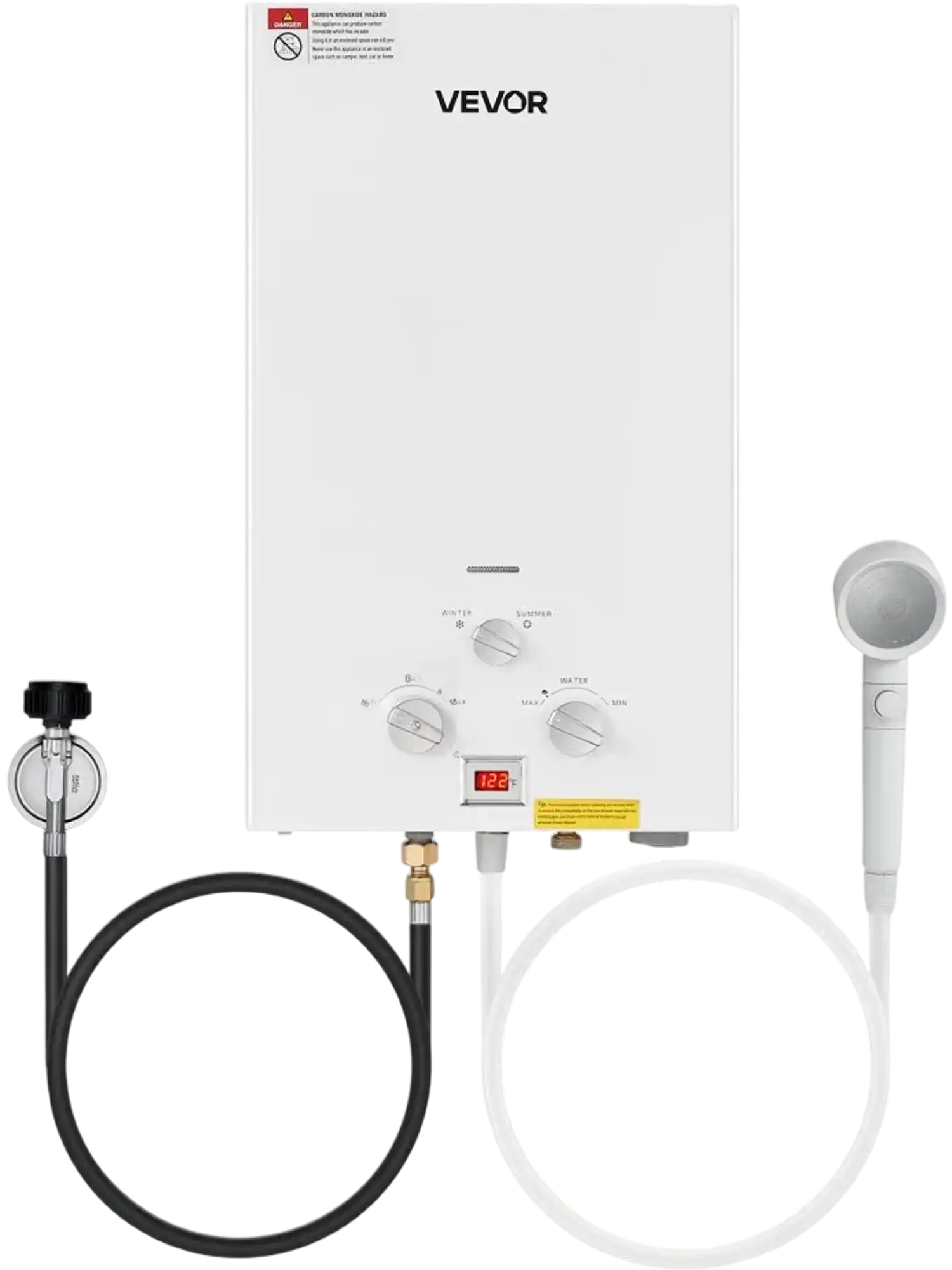 Vevor Water Heater Portable Tankless Propane Outdoor 10L 2.64 GPM 68,000 BTU New