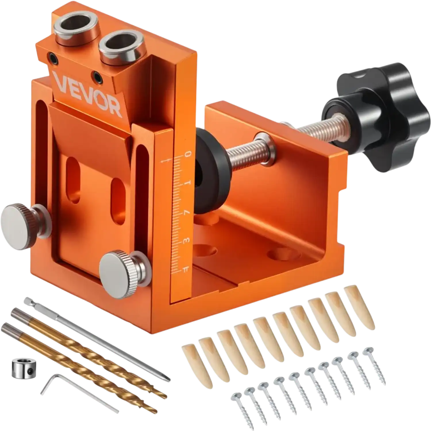 Vevor Pocket Hole Jig Kit Adjustable Woodworking System New