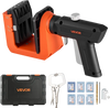 VEVOR Pocket Hole Jig Kit, 1/2", 3/4", 1-1/2" Adjustable, 360° Rotating Handle, Jig Pocket Hole System with 260 Screws, C-Clamp, Stop Collar, Drill Bit, Easy Clamping and Adjusting, for Woodworking