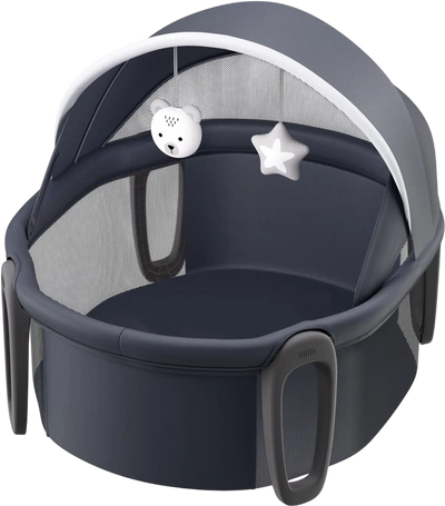Vevor Baby Bassinet Portable On-The-Go Dome with Canopy & Toys New