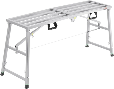 Vevor Work Platform Adjustable Height Portable Scaffolding Platform 800 lbs New
