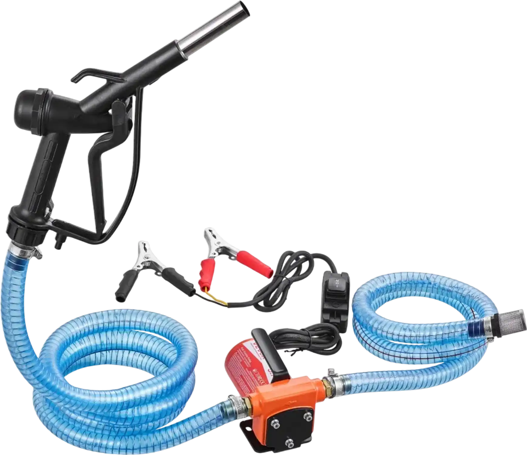 Vevor Fuel Transfer Pump 12V DC 3.7 GPM Portable Electric Diesel Pump Kit New