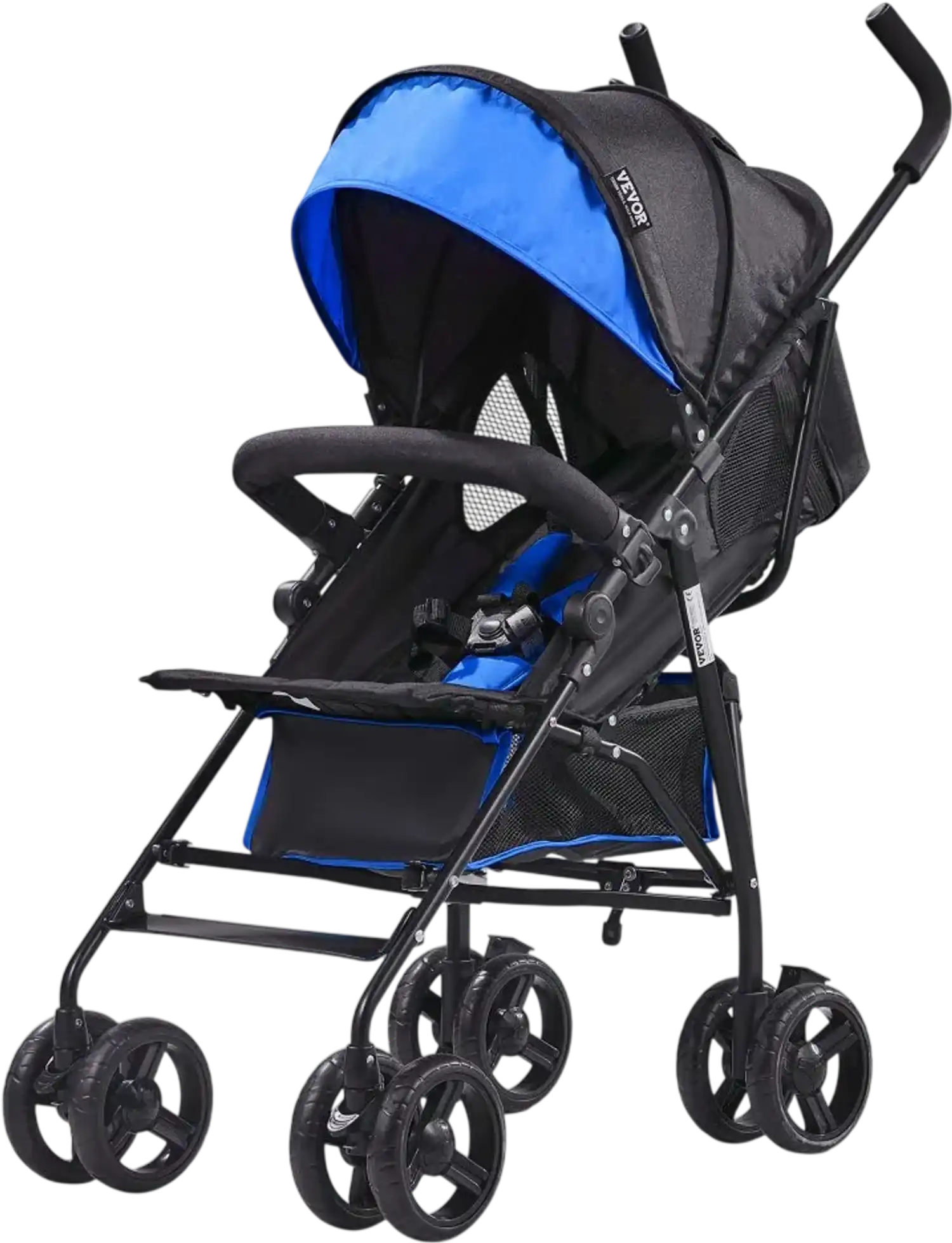 Vevor Stroller Lightweight Foldable Travel Baby Stroller Black/Blue New